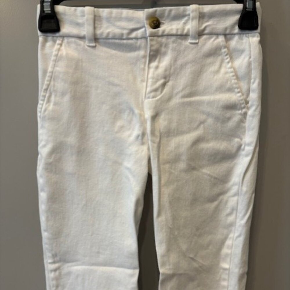 Janie and Jack Twill Pant White - Size 7